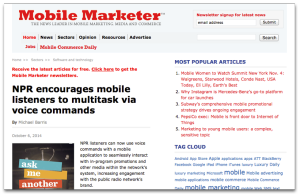 Mobile Marketer on XAPPmedia Content Promos