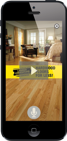 Lumber Liquidator Download App Promo on NPR